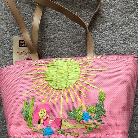 New Adorable Beach Purse Fully Lined &  with Zipper NWT - Picture 2 of 6
